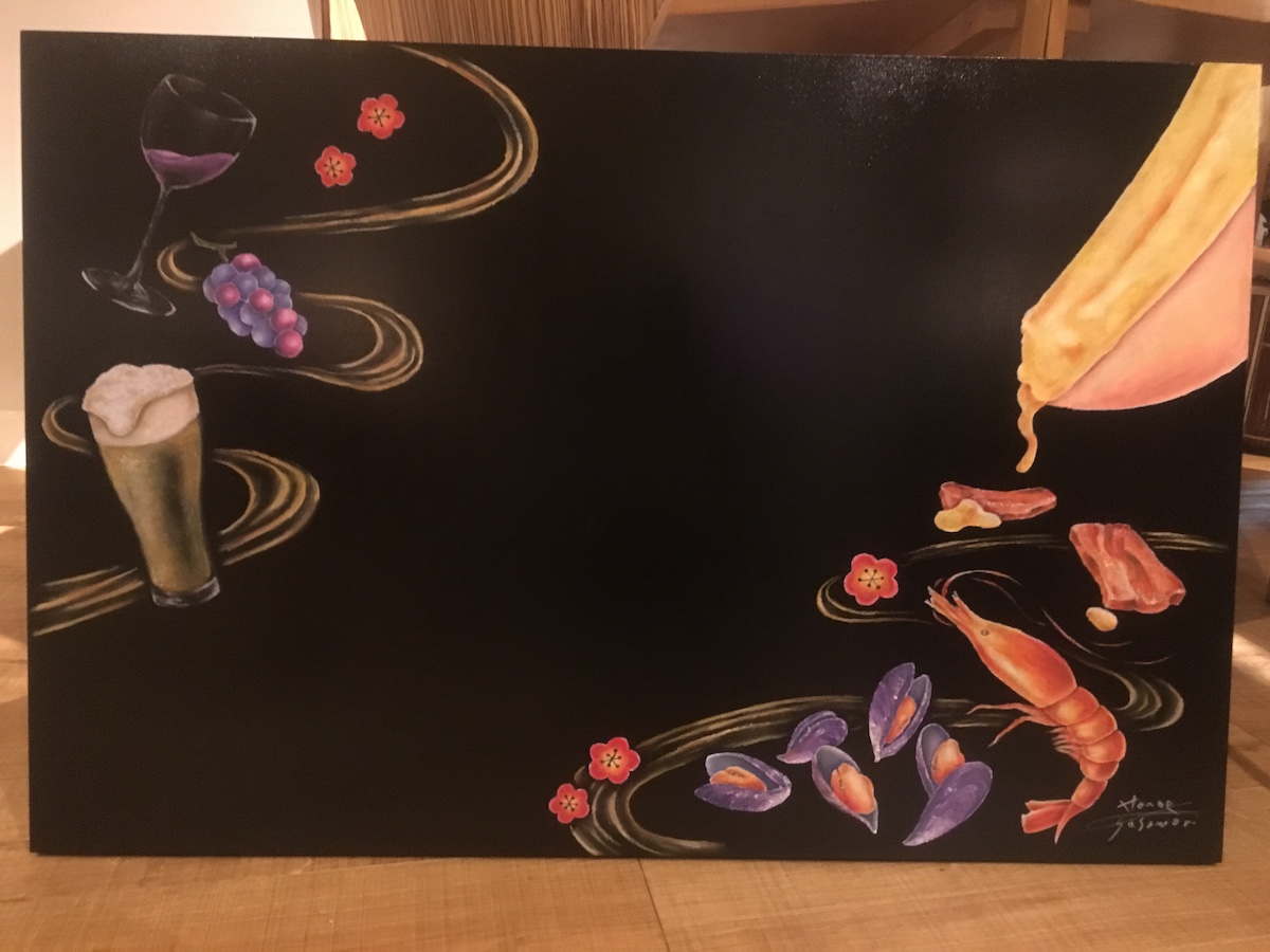 油彩画    8号  「アンティチョーク」 油彩画 8号 「アンティチョーク」 お化け ひまわり